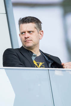 Marcus Birro på läktaren