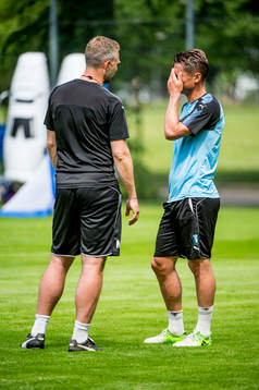 Tränare Magnus Pehrsson och Markus Rosenberg