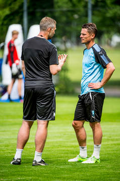 Tränare Magnus Pehrsson och Markus Rosenberg