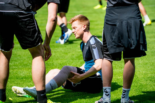Anders Christiansen skadar sig