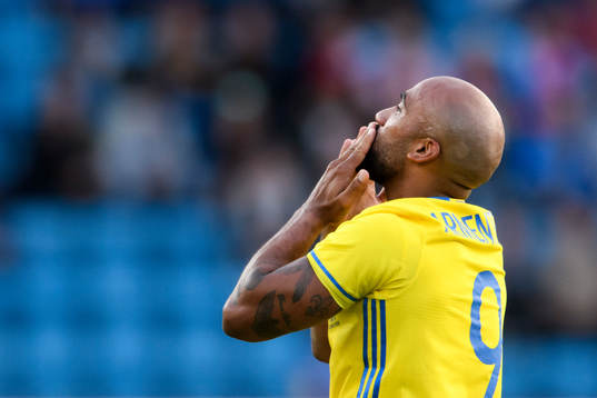 Sveriges Samuel Armenteros jublar