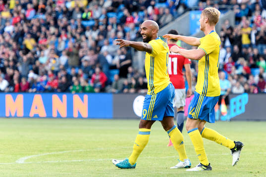 Sveriges Samuel Armenteros jublar