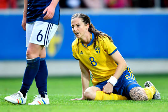 Sveriges Lotta Schelin deppar