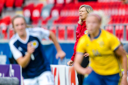 Skottlands förbundskapten Anna Signeul