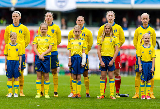 Sveriges Nilla Fischer, Linda Sembrant, Jonna Andersson,