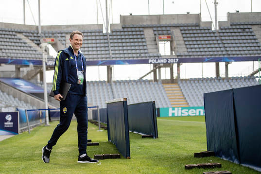 förbundskapten Håkan Ericson på Arena Kielce