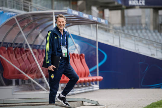 förbundskapten Håkan Ericson på Arena Kielce