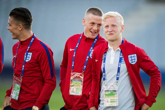 Englands målvakt Jordan Pickford (m)
