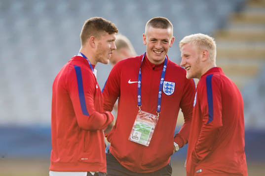 Englands målvakt Jordan Pickford (m)