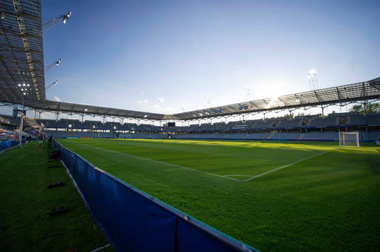 Englands spelare på Arena Kielce