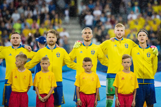 Sveriges Adam Lundqvist, Jacob Une Larsson, målvakt Anton