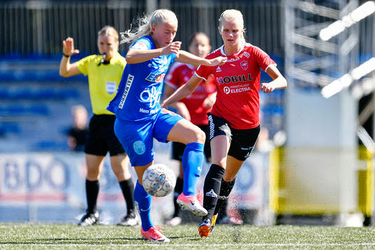Örebros Julia Spetsmark och LB07s Nellie Lilja