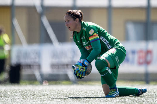 Örebros målvakt Carola Söberg