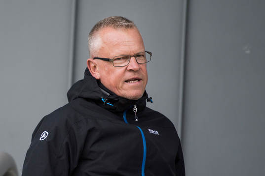 Janne Andersson på läktaren