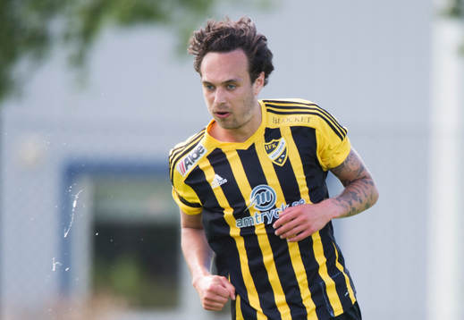IFK Hässleholms Karim Al-Asi i matchen i division 2 mellan