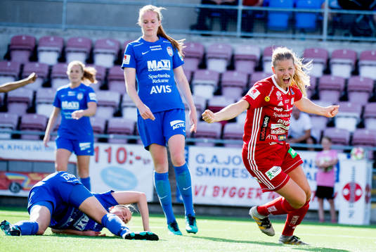 Piteås Nina Jakobsson jublar