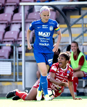 Piteås Madelen Janogy och Eskilstunas Petra Johansson