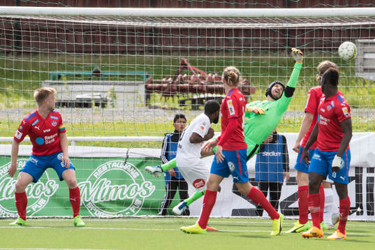 1-0 bakom Helsingborgs målvakt Matt Pyzdrowski  i
