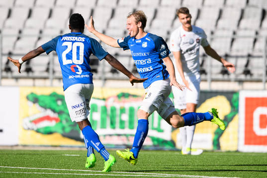 Norrbys Nicklas Savolainen jublar