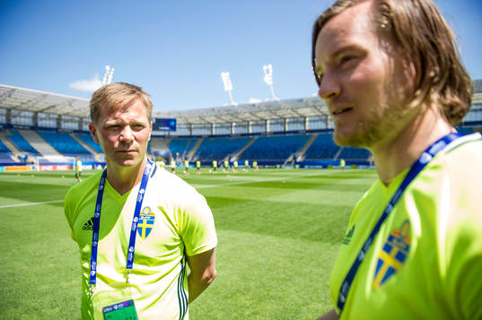 Scout Roger Sandberg och Videoanalytiker Christoffer
