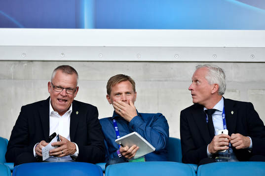 Sveriges förbundskapten Janne Andersson , Roger Sandberg