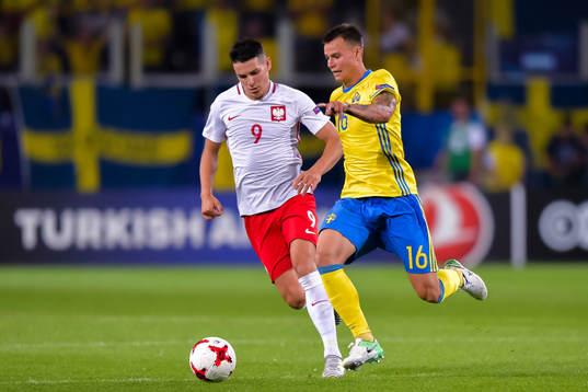 Sveriges Melker Hallberg och Polens Mariusz Stepinski