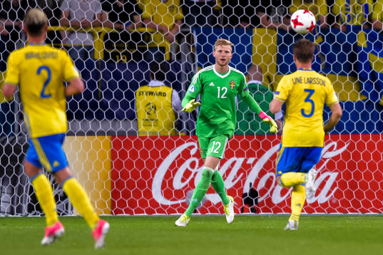 Sveriges målvakt Anton Cajtoft