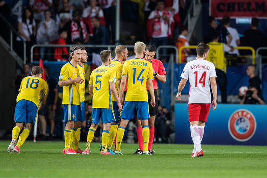 Sveriges Pawel Cibicki, Kristoffer Olsson, Muamer Tankovic,