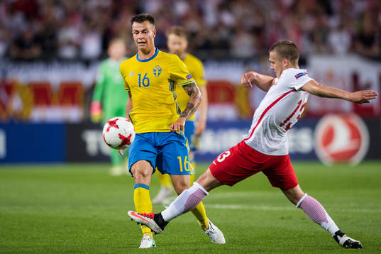Sveriges Melker Hallberg och Polens Lukasz Moneta