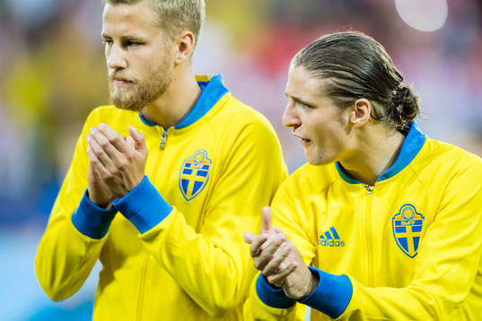 Sveriges Filip Dagerstål och Pawel Cibicki
