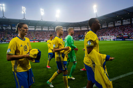 Sveriges Pawel Cibicki, Filip Dagerstål, målvakt Anton