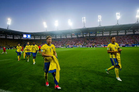 Sveriges Alexander Fransson och Melker Hallberg
