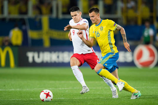Polens Mariusz Stepinski och Sveriges Melker Hallberg