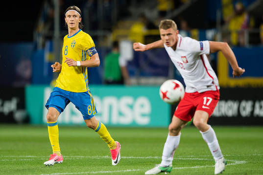 Sveriges Kristoffer Olsson och Polens Pawel Dawidowicz