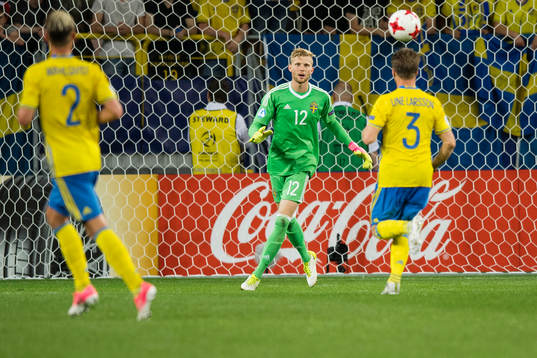 Sveriges målvakt Anton Cajtoft