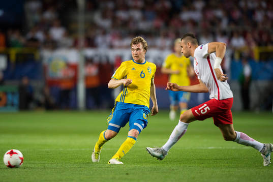 Sveriges Simon Tibbling och Polens Jaroslaw Jach
