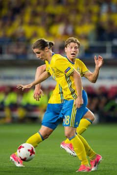 Sveriges Alexander Fransson och Pawel Cibicki