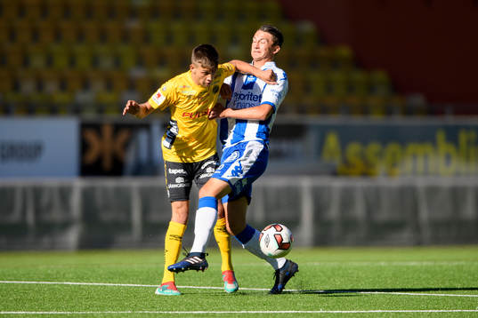 Elfsborgs Danijel Ramadanovic och IFK Göteborg Måns