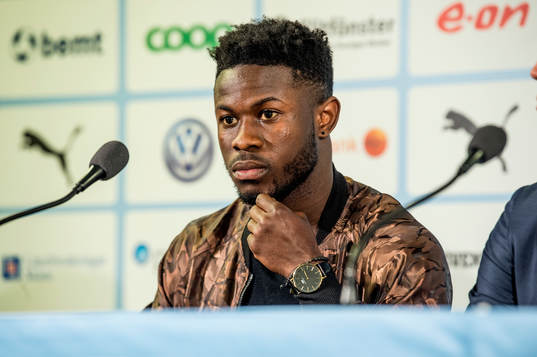Malmö FF presenterar Kingsley Sarfo som ny spelare i