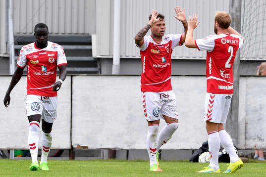 Kalmars Romario Marques Rodrigues jublar