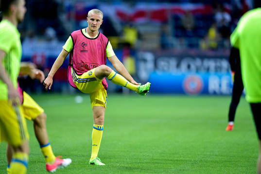 Sveriges Franz Brorsson värmer upp