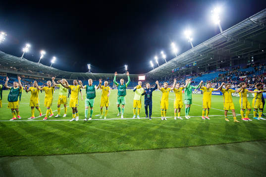 Sveriges Adam Lundqvist, Niclas Eliasson, Linus Wahlqvist,