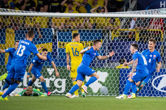 Slovakiens Jaroslav Mihalik jublar