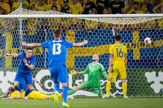 Slovakiens Jaroslav Mihalik jublar