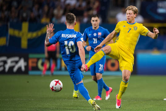Sveriges Alexander Fransson mot Slovakiens Albert Rusnak