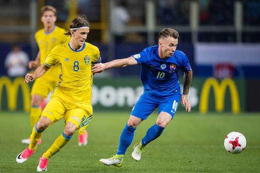 Sveriges Kristoffer Olsson och Slovakiens Albert Rusnak