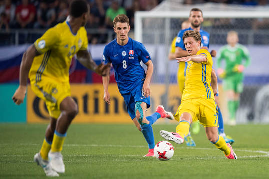 Sveriges Alexander Fransson mot Slovakiens Martin Chrien