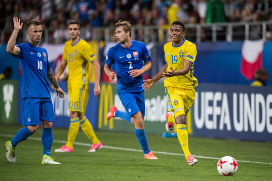 Sveriges Niclas Eliasson mot Slovakiens Albert Rusnak och