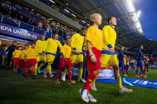 Sveriges Kerim Mrabti, Carlos Strandberg och Egzon Binaku