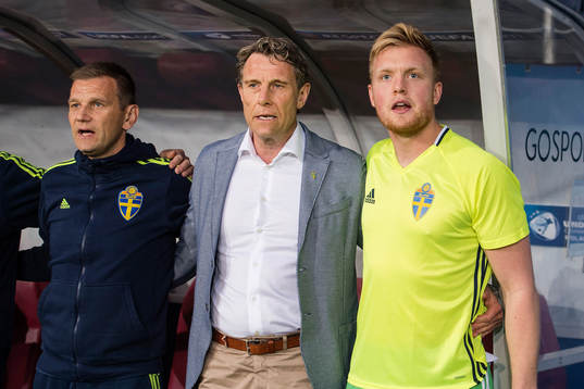 Sveriges assisterande förbundskapten Andreas Pettersson,